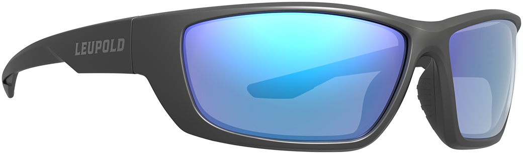Leupold Cheyenne Matte Black Blue Mirror Polarized Eyewear — view 2