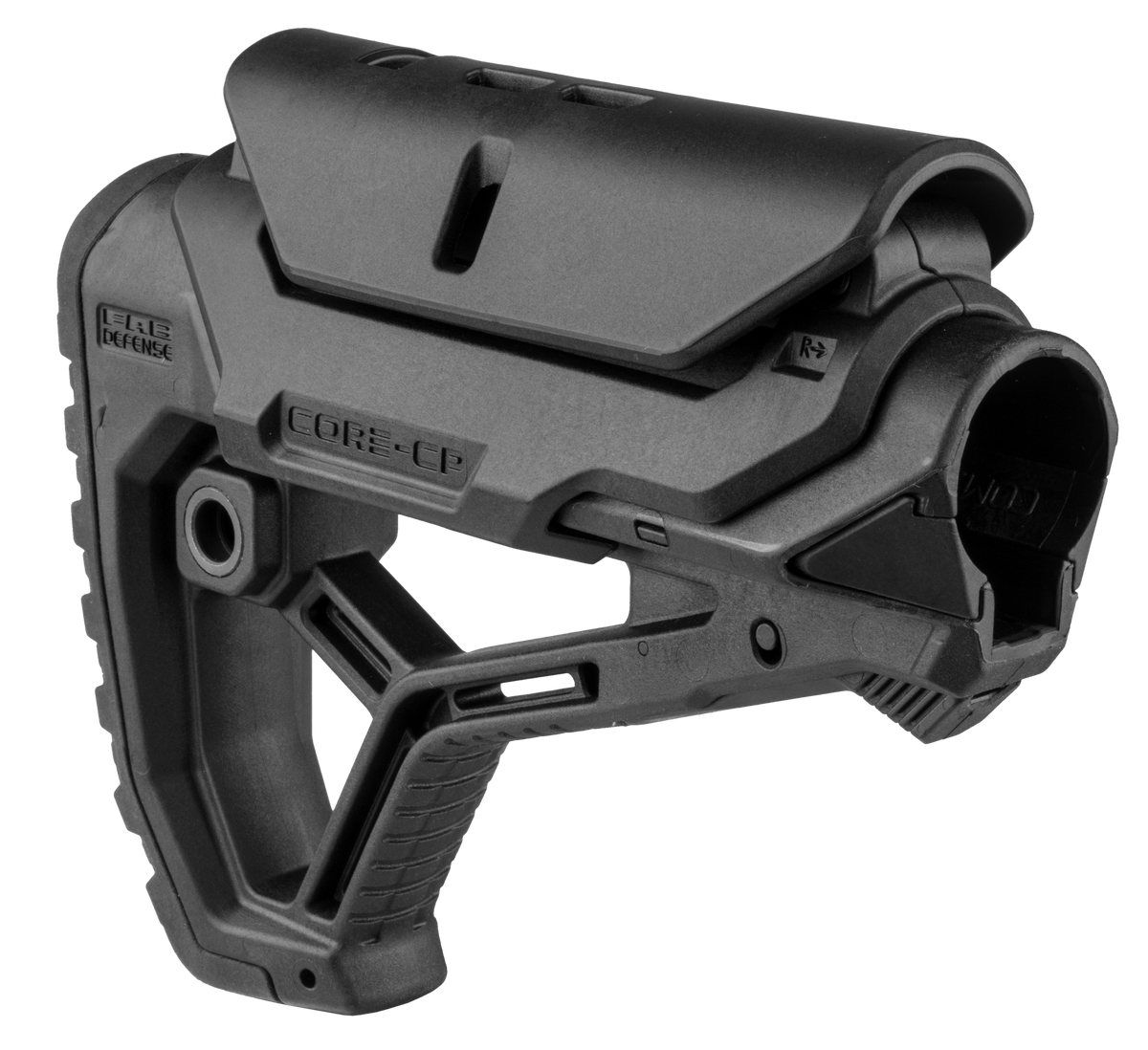 FAB Defense GL-Core CP Buttstock Adjustable Cheekrest AR-15/M4 Black Polymer — view 2