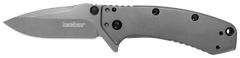 Kershaw Cryo 1555TIX 2.75" Folding Drop Point Plain 8Cr13MoV Gray PVD SS - Clamshell Packaging — view 2