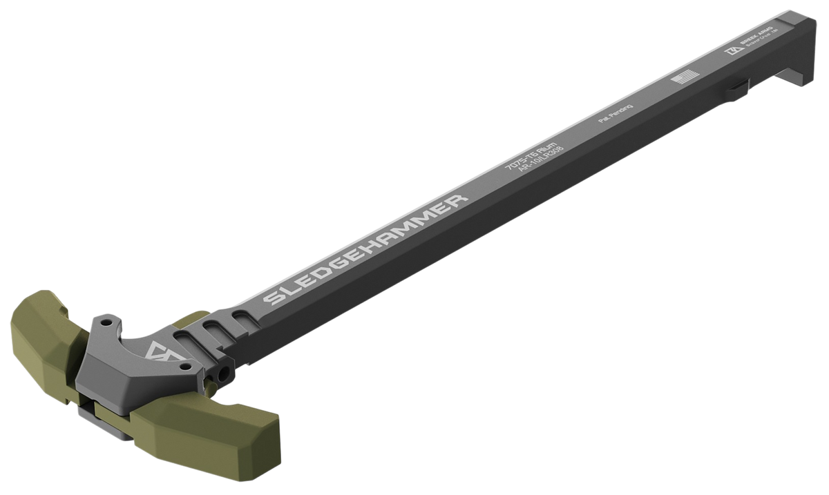 Breek Arms Sledgehammer AR-10/LR-308 Ambidextrous Charging Handle - OD Green — view 2