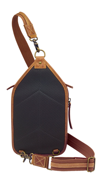 Kingport Industries GTM-CZY/106 Compact Sling Crossbody Caramel Leather CCW Bag — view 2