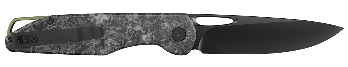 Outdoor Edge Kaytan 3.3" Drop Point 8Cr13MoV Folding Knife - Carbon Fiber Handle — view 2