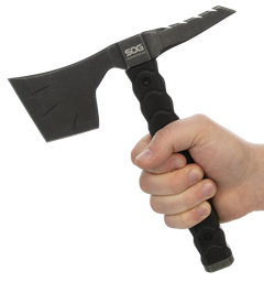 S.O.G Diverge AU 3" Folding Drop Point Plain D2 Black PVD Blade - Black Aluminum Handle — view 2