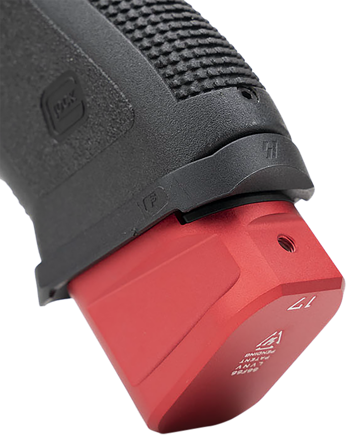 Strike Industries EMP Extended Mag Plate Glock G17/G22 Red 6061-T6 Aluminum — view 2