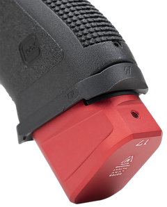 Strike Industries EMP Extended Mag Plate Glock G17/G22 Red 6061-T6 Aluminum — view 2