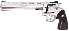 Colt Mfg Python .357 Magnum/.38 Special 8" 6-Shot DA/SA Revolver - Polished Stainless Steel, Walnut Grips — view 2