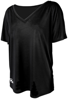 Glock Girl Relaxed V-Neck T-Shirt Black Large — view 2