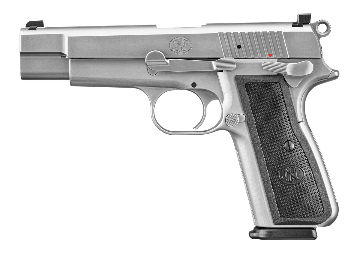 FN High Power 9mm Luger 4.70" 10+1 SAO Pistol - Stainless — view 2