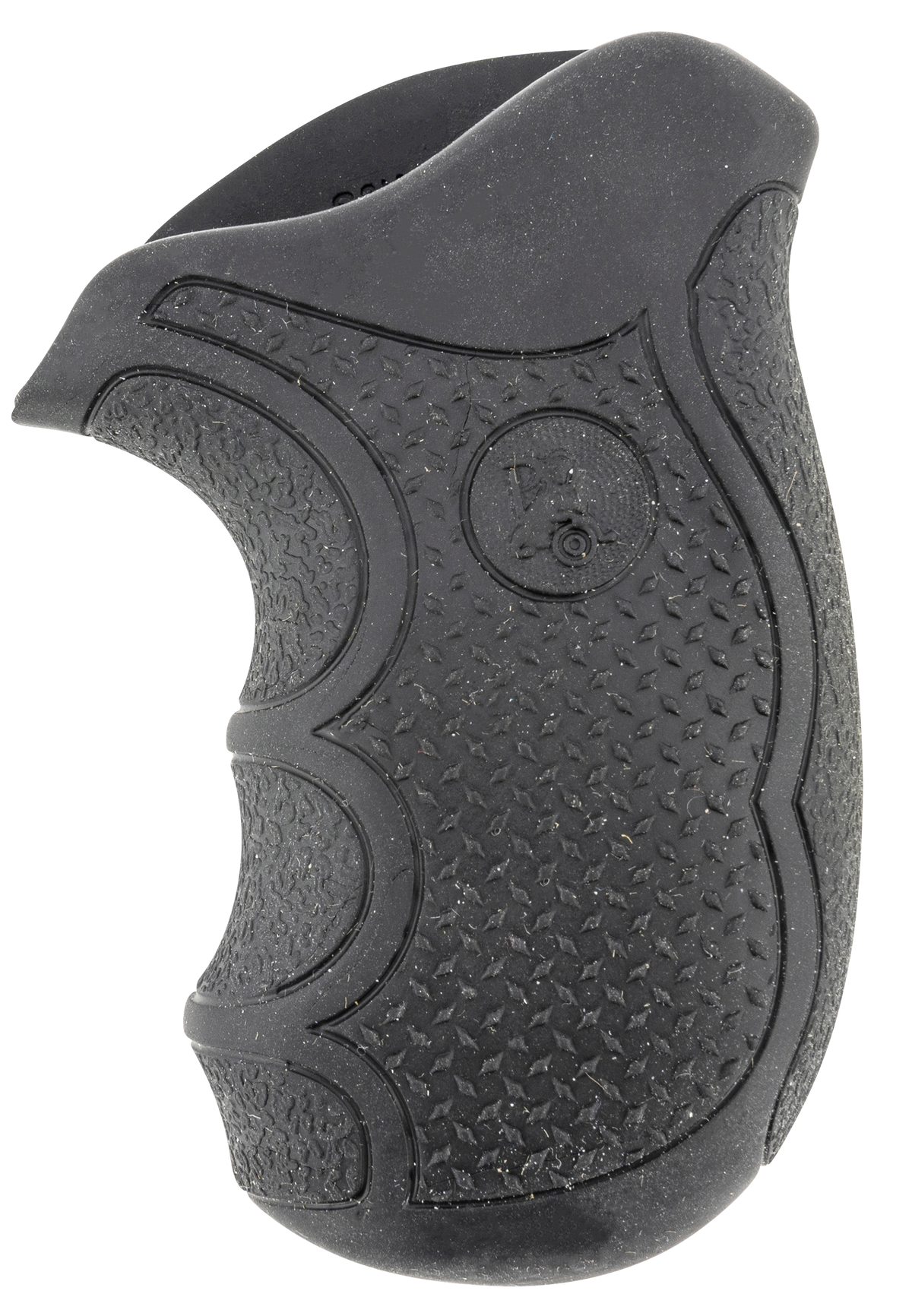Lyman 02478 Diamond Pro Rubber Revolver Grip w/ Finger Grooves for S&W J Frame Round Butt - Black — view 2