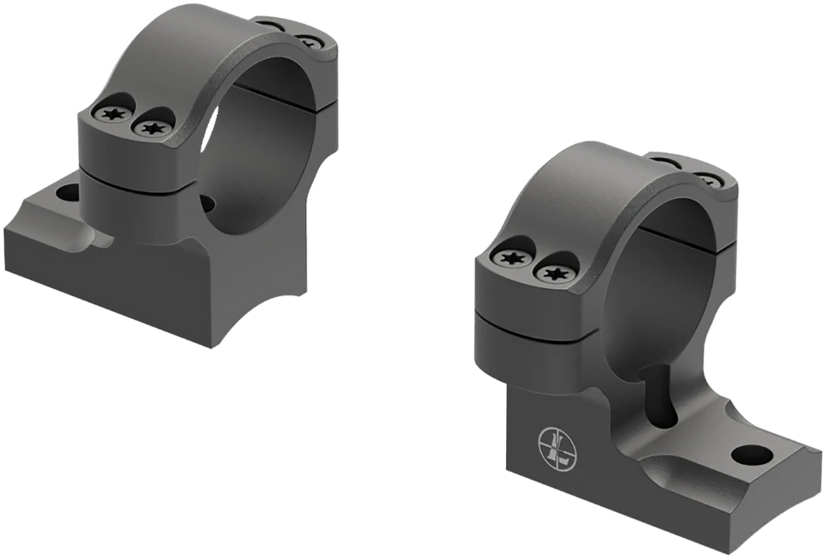 Leupold BackCountry 2-Piece Ring Mount 1" Medium Matte Black - Weatherby Mark V — view 2