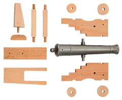 Traditions Old Ironsides Mini Cannon 50 Cal 9" Silver Barrel Breech Action — view 2