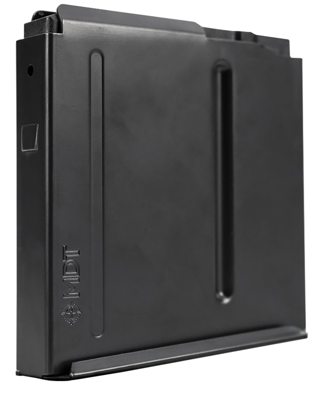 MDT Sporting Goods AICS Magazine 338 Lapua Magnum 5-Round Long Action 3.715" Steel Black — view 2
