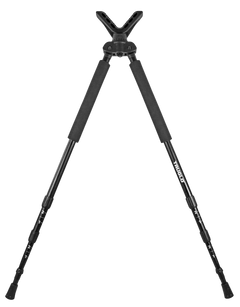 TruGlo Solid-Shot 21-40" Collapsible Aluminum Bipod - Black — view 2