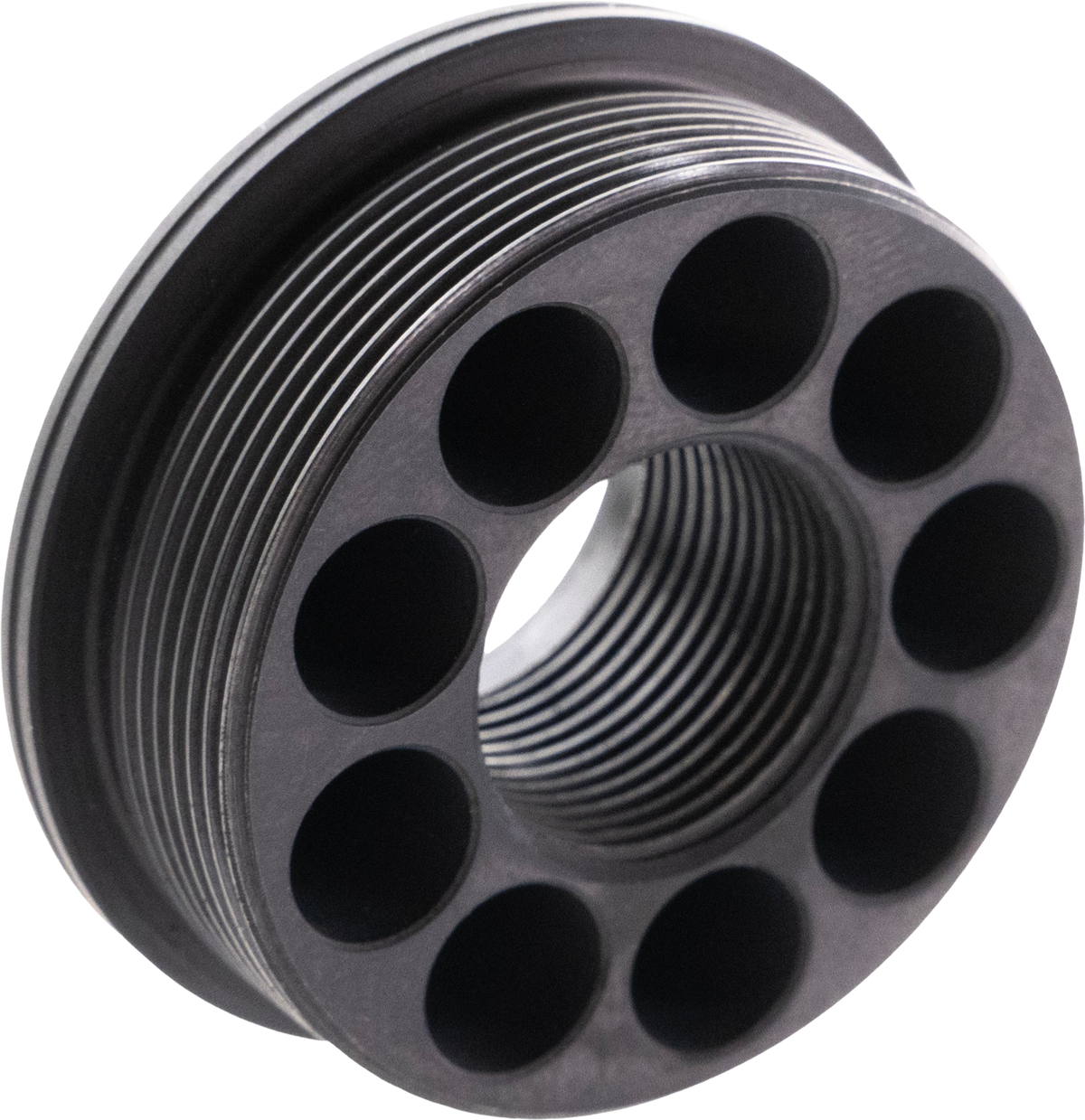 CMMG Zeroed HUB Mount 5/8x24 to 1.375x24 Direct Thread Stainless Steel Black — view 2