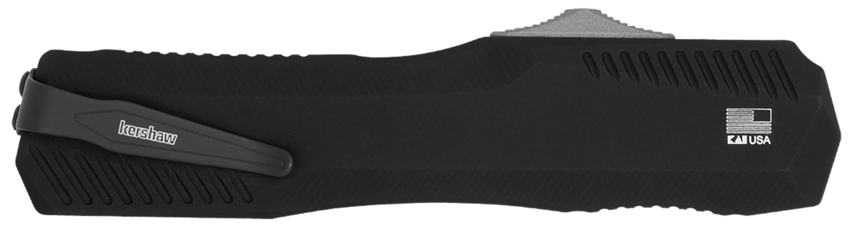 Kershaw Livewire 9000CF 3.35" OTF Dagger Plain Black PVD CPM MagnaCut - Carbon Fiber/Aluminum — view 2