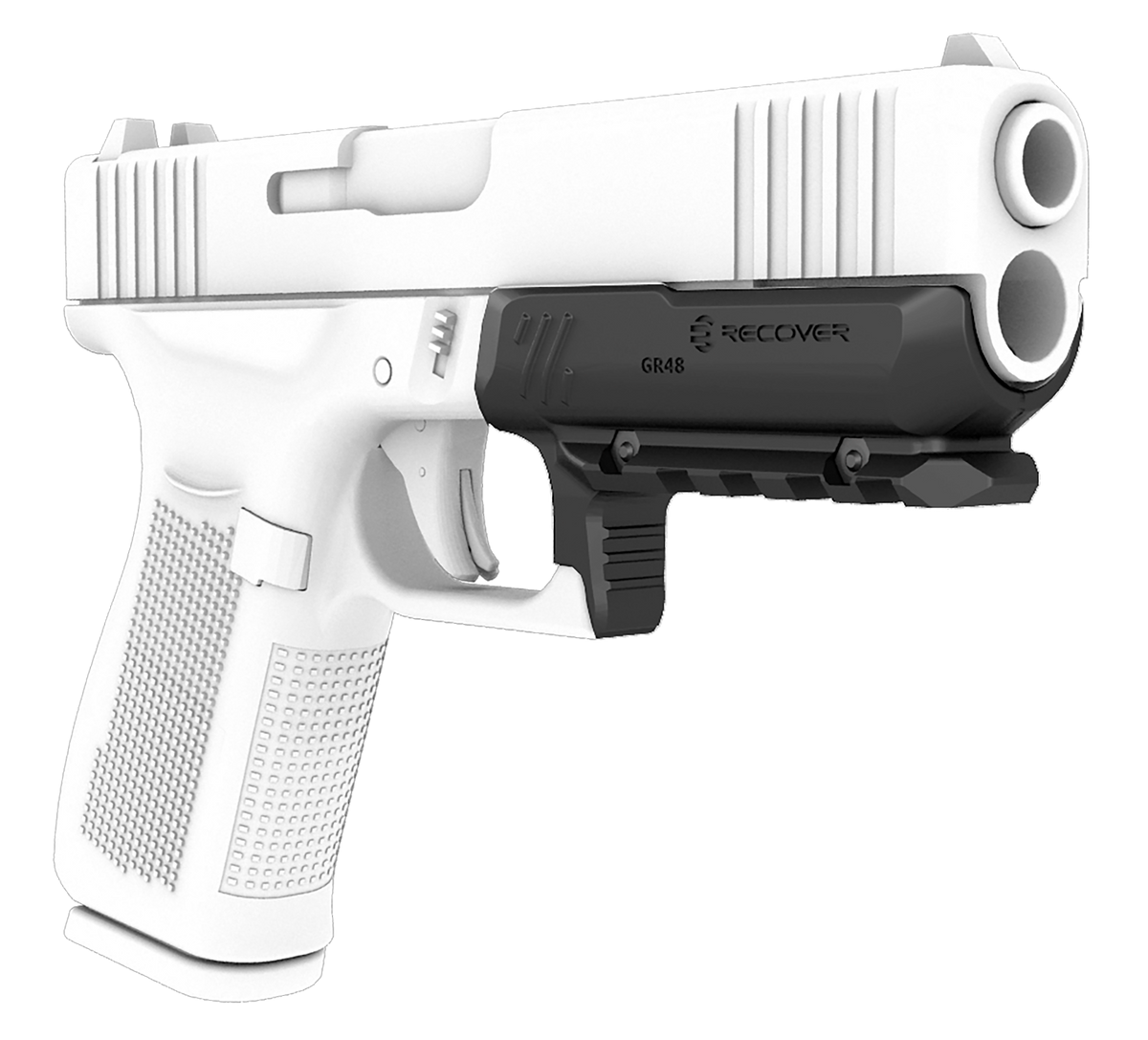 Recover Innovations GR4801 Full Size Rail for Glock 48 Black Polymer — view 2