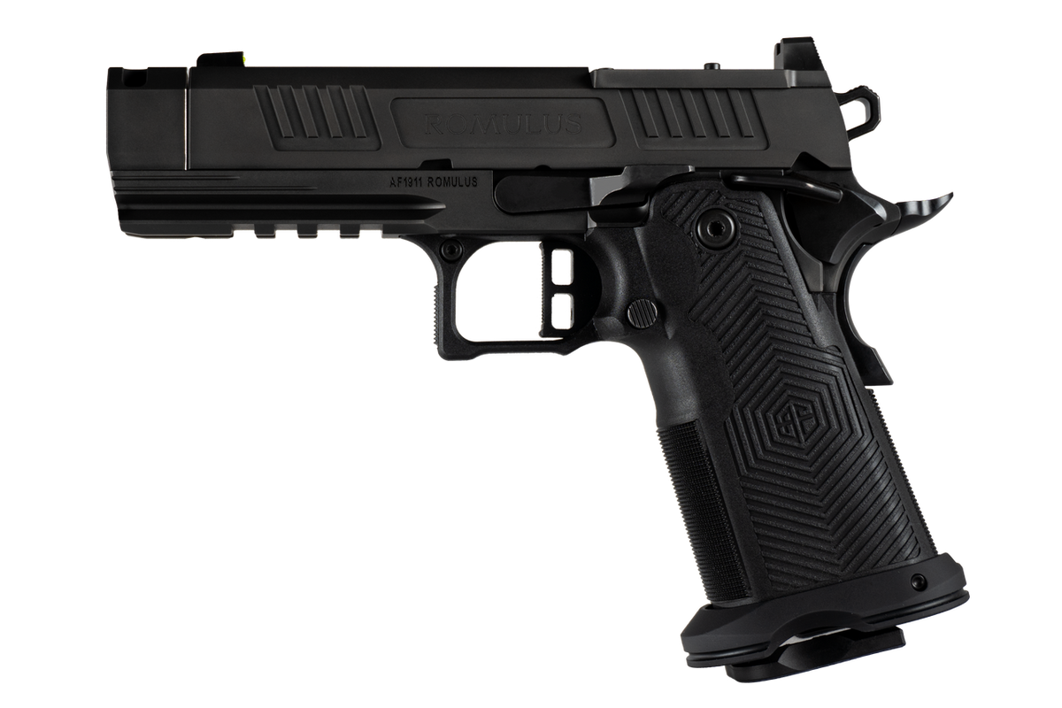 Alpha Foxtrot AF1911 Romulus Compact 9mm Luger 3.5" 20+1 Semi-Auto Pistol - Black DLC Threaded Compensated — view 2