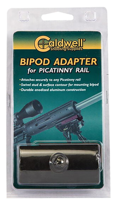 Caldwell 535423 Bipod Adapter Picatinny Rail Mount Black Aluminum — view 2