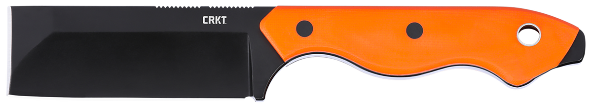 Columbia River CRKT Razel EDC 2.97" Fixed Chisel Plain D2 Black Oxide Orange G10 Knife — view 2