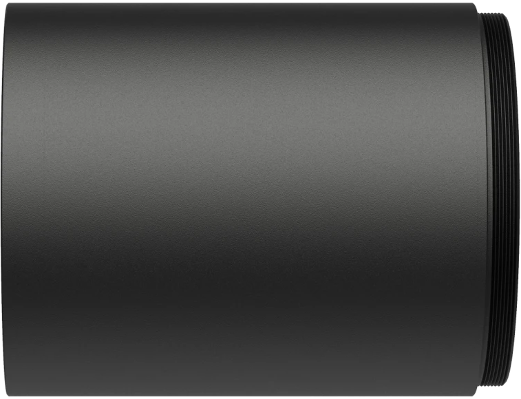 Leupold Alumina Lens Shade 50mm Objective 3" Screw-On - Matte Black — view 2