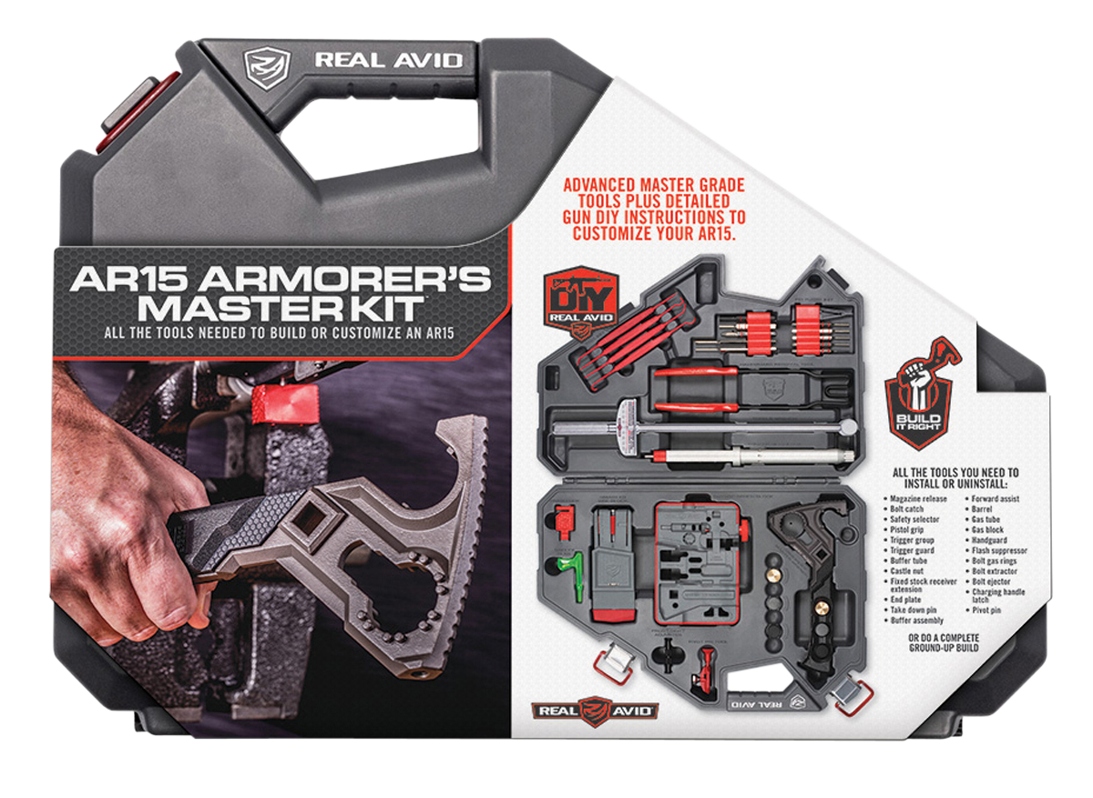 Real Avid Armorer's Master Kit AR-15 Gray/Red Hard Carry Case — view 2