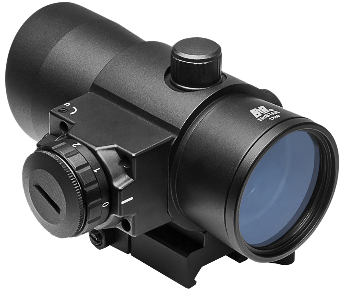 NcStar DLB140R 1x 40mm 3 MOA Red Dot w/ Red Laser Black Anodized — view 2