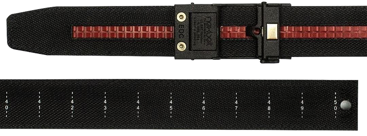 Team Nexbelt Operating Guardian EDC 1.5" Black Polyester Ratchet Belt — view 2
