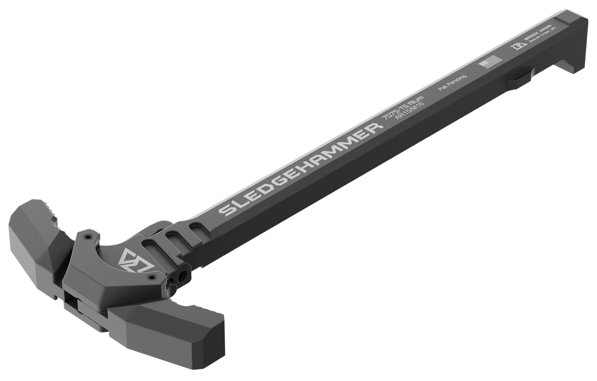 Breek Arms Sledgehammer AR-15/M16 Mil-Spec Ambidextrous Charging Handle - Black — view 2