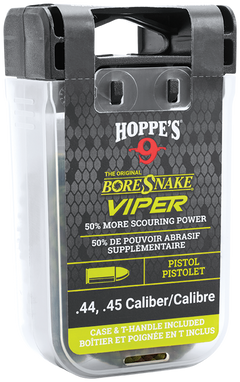 Hoppes BoreSnake Viper 44/45 Cal Pistol Bore Cleaner Rope - Bronze Bristle — view 2