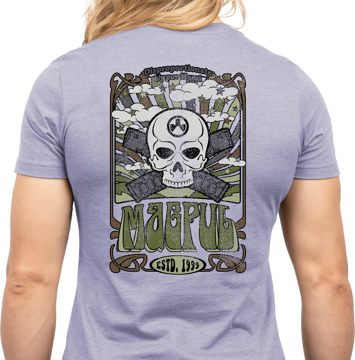 Magpul Industries Groovy Women's Short Sleeve T-Shirt XL Orchid Heather — view 2