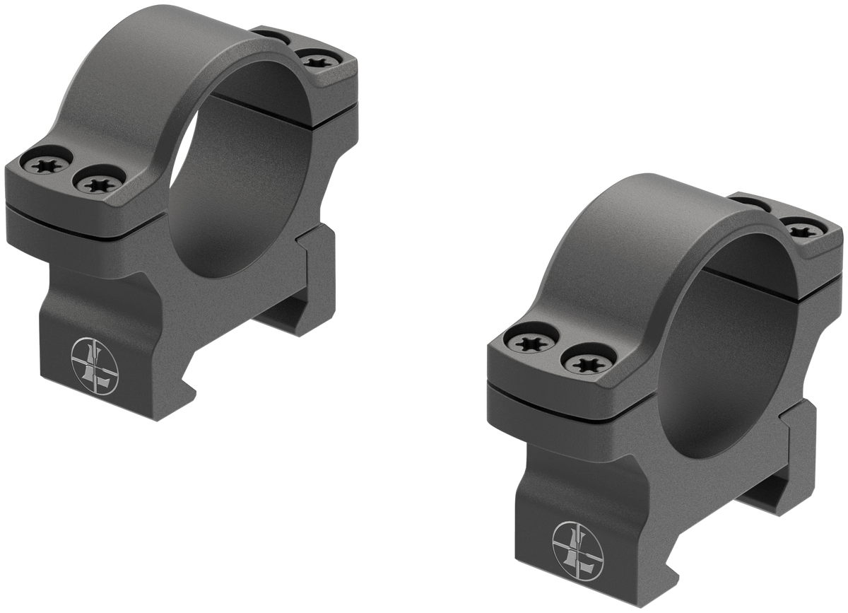 Leupold BackCountry Cross-Slot 1\" Low Matte Black Scope Rings - Pair — view 2