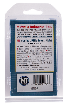 Midwest Industries MICRSF Combat Rifle Flip-Up Front Sight Black for AR-15/M16/M4 — view 2
