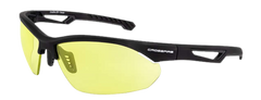 Radians XFBD-1040C Ballistic Shooting Glasses Amber Lens Black Half Frame — view 2