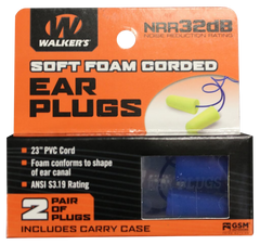 Walkers Game Ear Corded Foam Ear Plugs 32 dB In The Ear Yellow 2 Pair — view 2