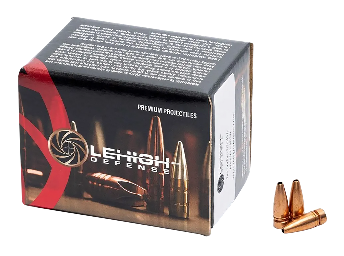 Lehigh Defense Controlled Chaos 300 HAM'R .308 95gr Lead-Free Copper Reloading Bullets - 50/Box — view 2