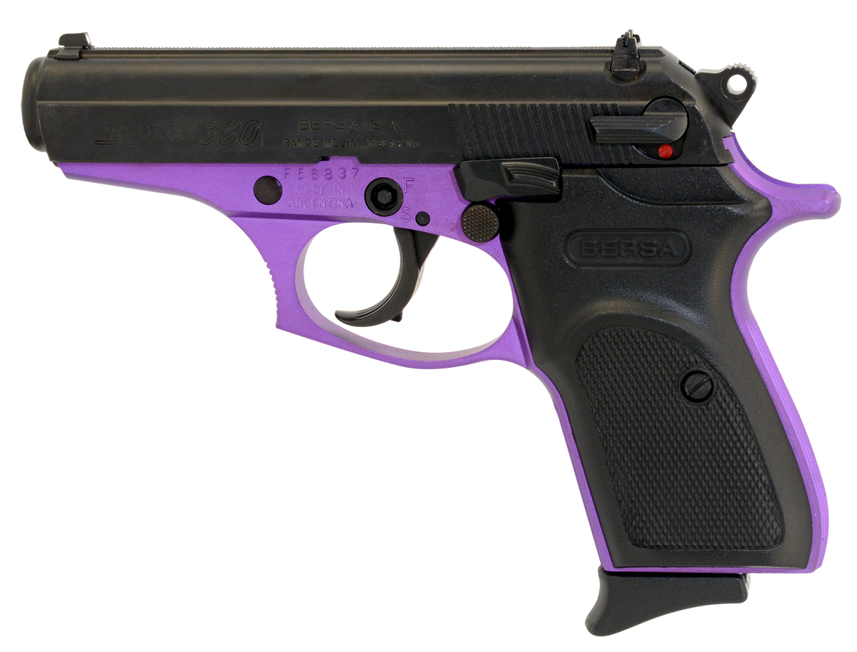 Bersa Thunder 380 ACP 3.50" 8+1 DA/SA Semi-Auto Pistol - Purple Cerakote Frame — view 2