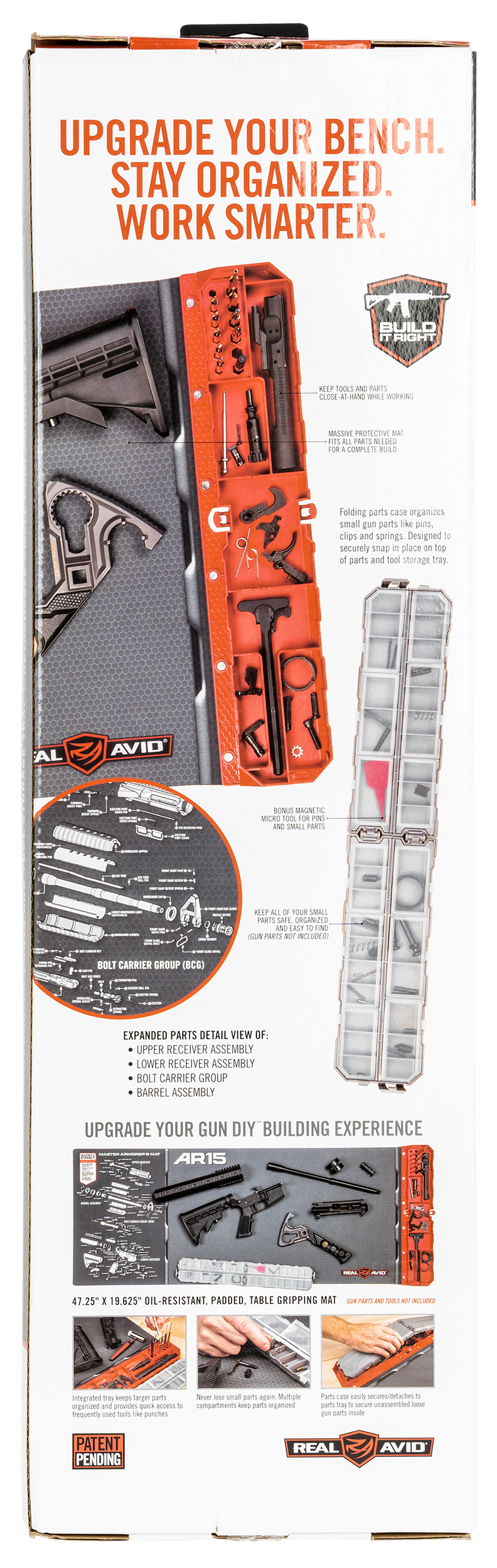 Real Avid Master Armorer's Mat AVMAM-AR Rifle Cleaning Mat - Non-Slip Rubber — view 2