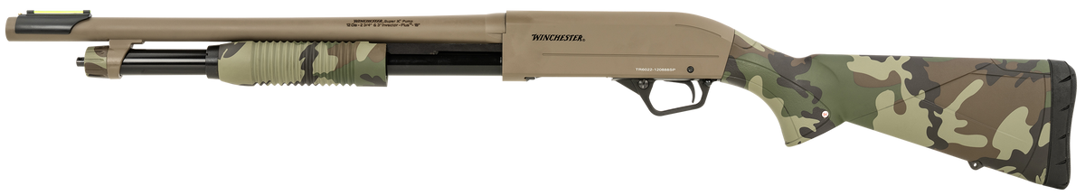 Winchester SXP Defender 12 Gauge 18" 5+1 Pump Shotgun - Woodland Camo FDE — view 2