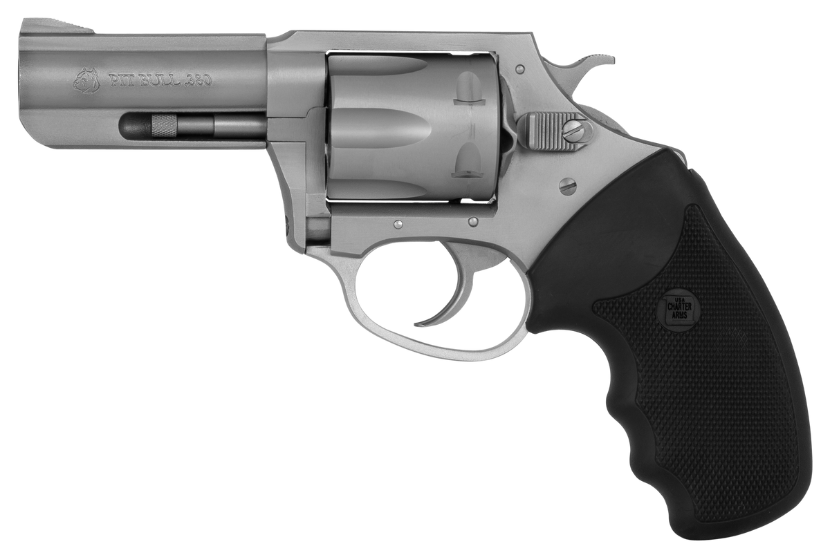 Charter Arms Pitbull 380 ACP 3" 6-Shot DA/SA Revolver - Stainless — view 2