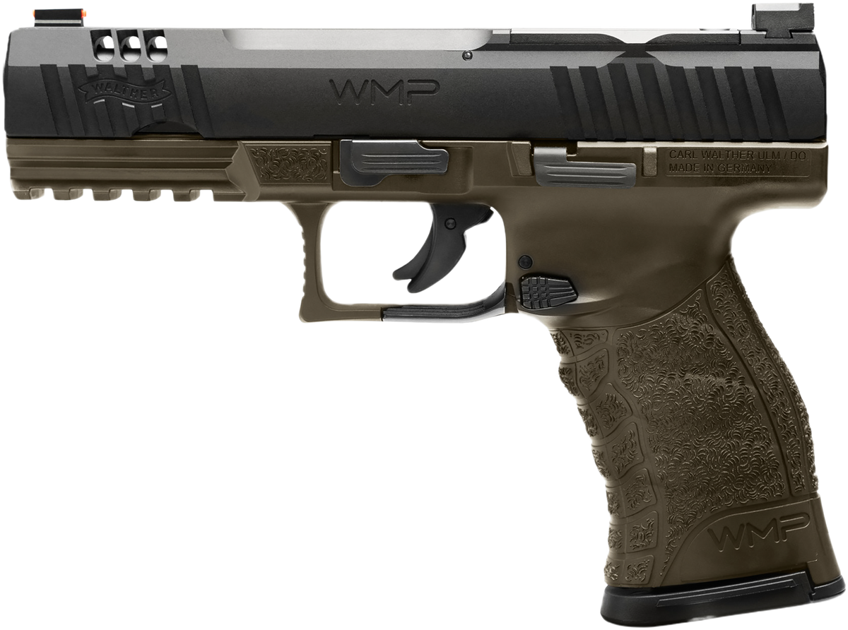 Walther Arms WMP Military 22 WMR 4.50" 15+1 DAO Semi-Auto Pistol - OD Green — view 2