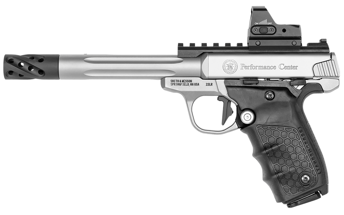 Smith & Wesson 12079 Performance Center SW22 Victory Target 22 LR 6" 10+1 SAO Pistol w/Red Dot — view 2