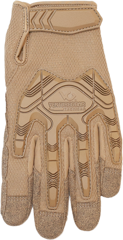Pyramex VGTG40TX2 Impact Operator Heavy-Duty Brown Synthetic Leather XXL Hook & Loop Gloves — view 2