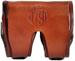 1791 Gunleather RVSLDCBRA Speed Loader Double Carrier Brown Steerhide - Fits 5/6 Shot — view 2