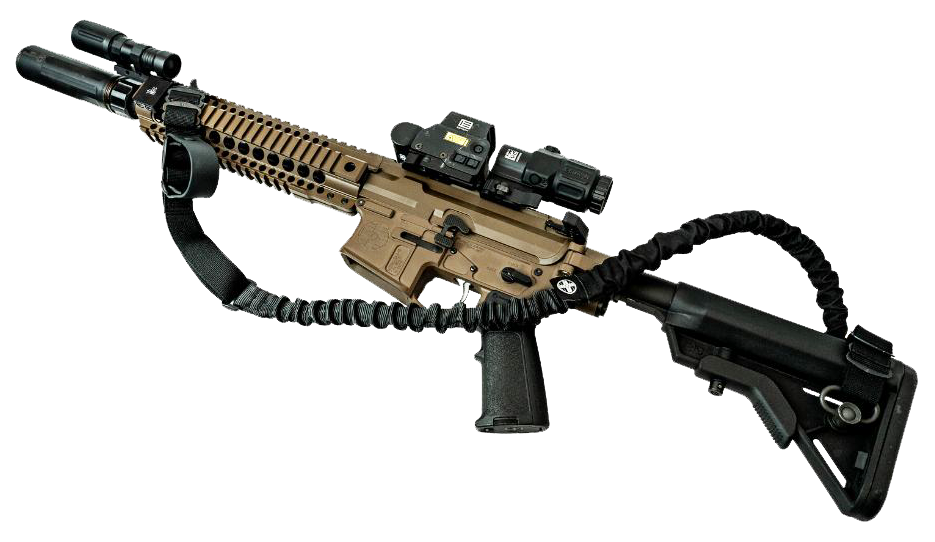 Shield Arms Partisan Adjustable Two-Point Rifle Sling - Black Cordura Nylon — view 2