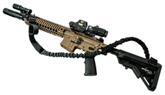 Shield Arms Partisan Adjustable Two-Point Rifle Sling - Black Cordura Nylon — view 2
