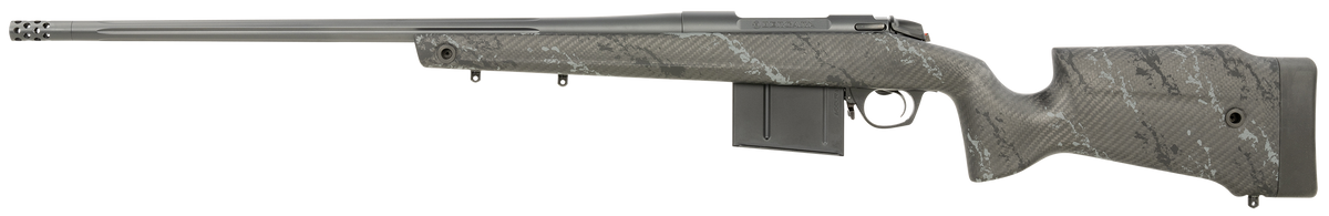 Bergara Rifles B-14 Crest 7mm PRC 22" 5+1 Bolt-Action Rifle - Sniper Gray Cerakote Carbon Fiber Stock — view 2