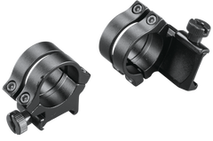 Weaver Mounts Quad Lock Detachable Scope Rings 1" High Extended Matte Black Aluminum - Quick Detach — view 2