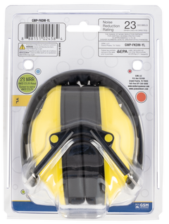 Walkers Game Ear Baby & Kids Folding Muff 23 dB Over the Head Yellow/Black Polymer — view 2