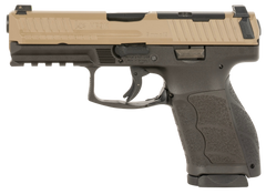 HK VP9A1 K 9mm Luger 4.09" 15+1 Striker-Fired Pistol - FDE Slide, Brown Polymer Frame — view 2