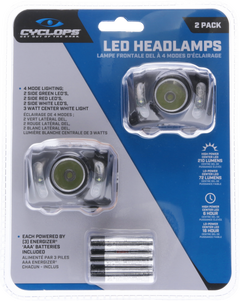 Cyclops 210 Headlamp LED 210 Lumen AAA Polymer 2 Pack — view 2